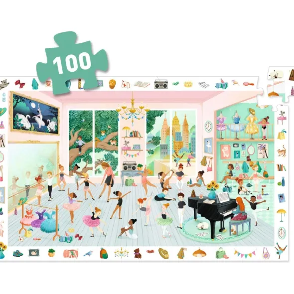 Puzzle observation - L'école de danse - 100 pièces