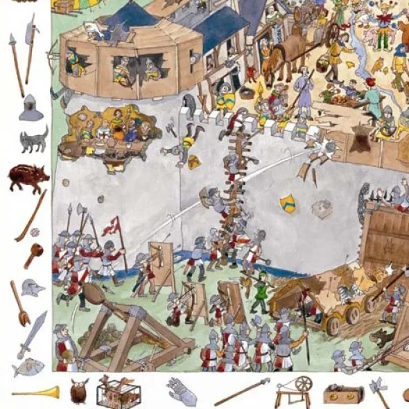 Puzzle observation - le château fort - 100 pièces