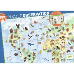 Puzzle Observation - Les animaux du monde - 100 pièces