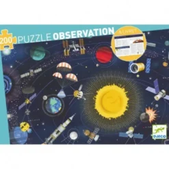 Puzzle Observation – L’Espace + Livret – 200 Pièces