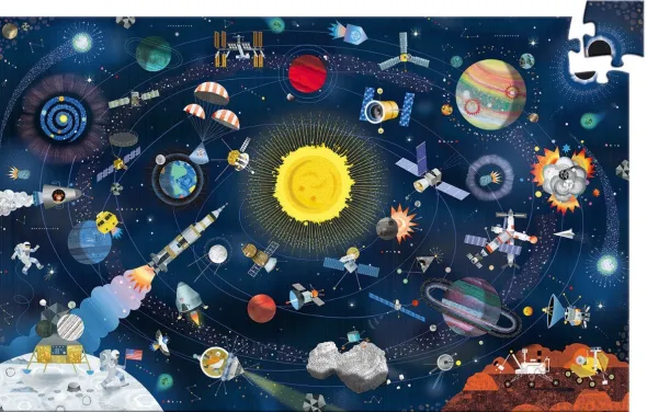 Puzzle Observation – L’Espace + Livret – 200 Pièces