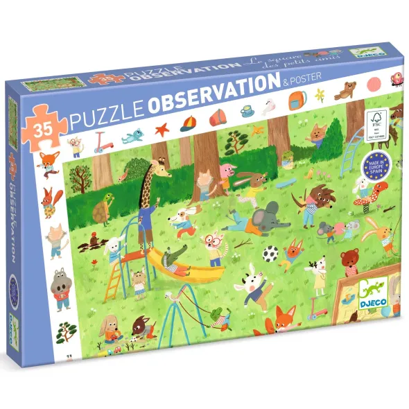 Puzzle Observation - Le Square des Petits Amis - 35 Pièces