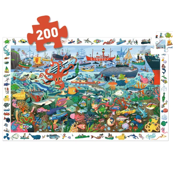 Puzzle Observation - Les Secrets de la Mer - 200 Pièces