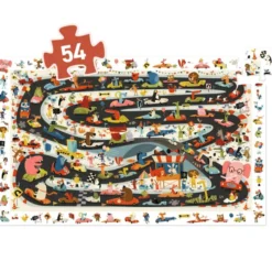 Puzzle Observation : Rallye Automobile – 54 Pièces