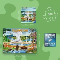Puzzle - Parc national de Yellowstone- 500 pièces