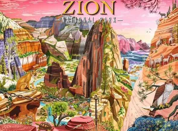 Puzzle - Parc national de Zion - 500 pièces