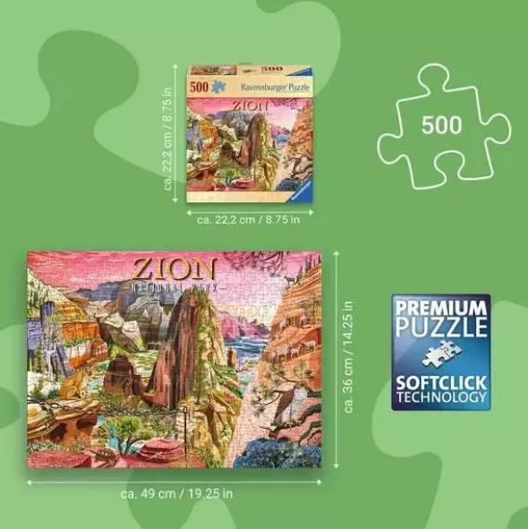 Puzzle - Parc national de Zion - 500 pièces