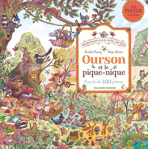 Puzzle Promenons-nous dans les bois - Ourson et le pique-nique