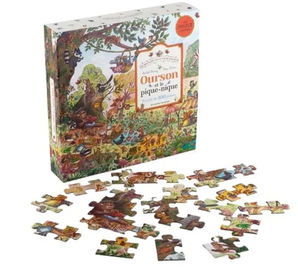 Puzzle Promenons-nous dans les bois - Ourson et le pique-nique