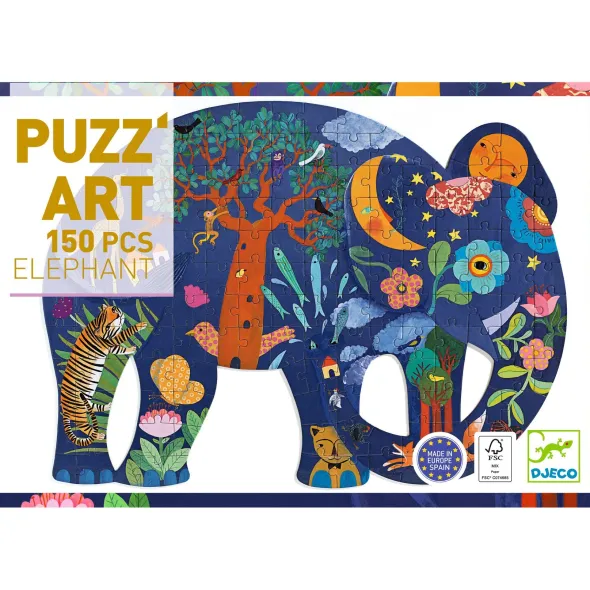Puzzle Puzz'Art - Éléphant - 150 Pièces