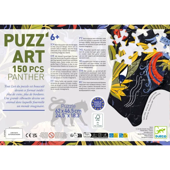Puzzle Puzz'Art - Panther - 150 Pièces