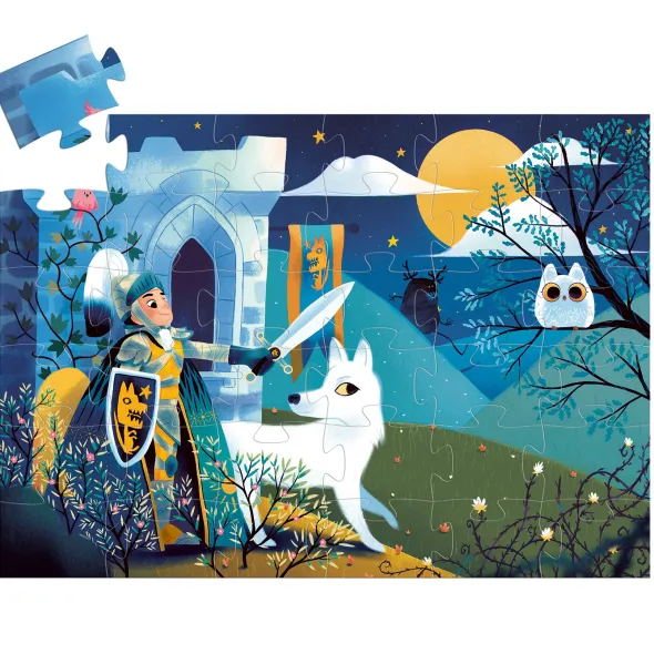 Puzzle Silhouette : Chevalier de la Pleine Lune – 36 Pièces