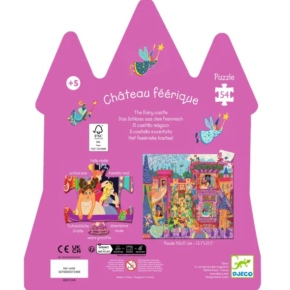 Puzzle Silhouette - Château Féerique - 54 Pièces