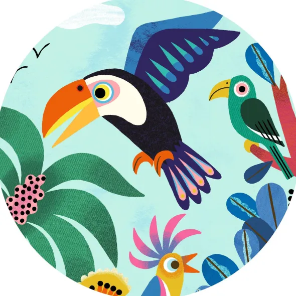 Puzzle Silhouette - Coco le Toucan - 24 Pièces