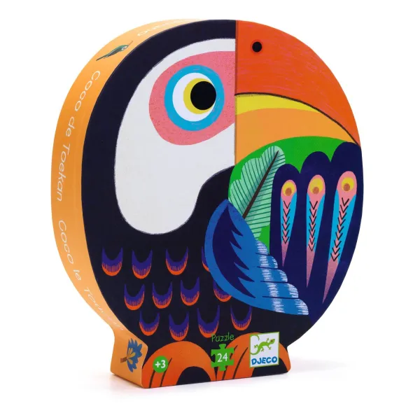 Puzzle Silhouette - Coco le Toucan - 24 Pièces