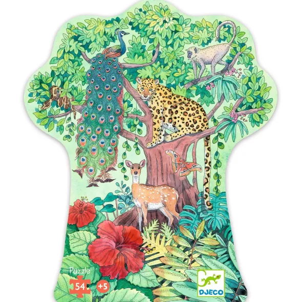 Puzzle Silhouette - Jungle Indienne - 54 Pièces