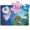 Puzzle Silhouette - La Fée et la Licorne - 36 Pièces