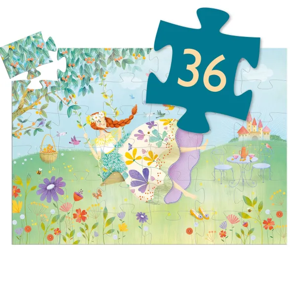 Puzzle Silhouette - La Princesse du Printemps – 36 Pièces