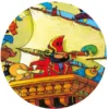 Puzzle Silhouette - Le Bateau de Barberousse - 54 Pièces