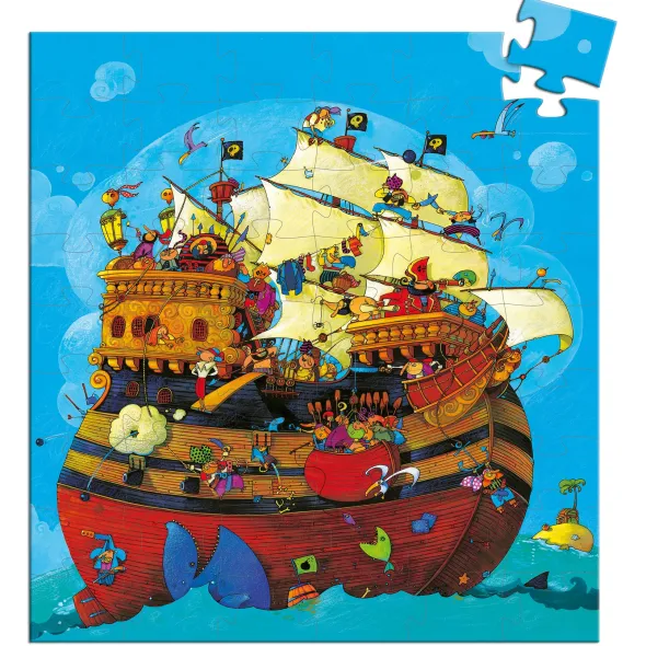 Puzzle Silhouette - Le Bateau de Barberousse - 54 Pièces