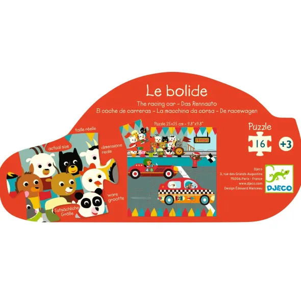 Puzzle Silhouette - Le Bolide - 16 Pièces