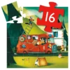 Puzzle Silhouette - Le Camion de Pompier - 16 Pièces