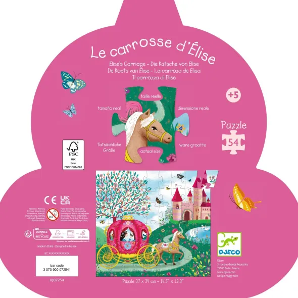 Puzzle Silhouette - Le Carrosse d' Elise - 54 Pièces