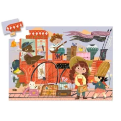 Puzzle Silhouette - Le voyage de Mia - 36 Pièces