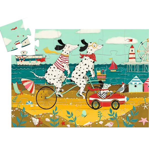 Puzzle Silhouette - Ollie, le Dalmatien - 24 Pièces