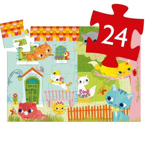 Puzzle Silhouette - Pachat & ses Amis- 24 Pièces