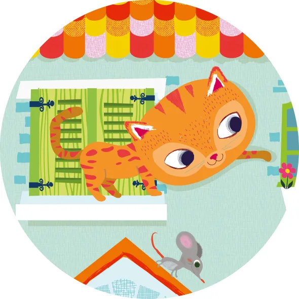 Puzzle Silhouette - Pachat & ses Amis- 24 Pièces