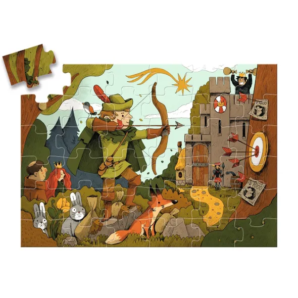 Puzzle Silhouette - Robin des Bois - 36 Pièces