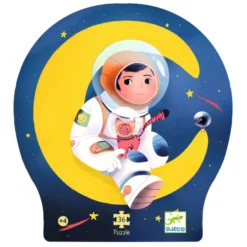 Puzzle Silhouette - Un Astronaute dans la Lune - 36 Pièces