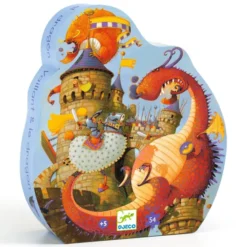 Puzzle Silhouette - Vaillant et les Dragons - 54 Pièces