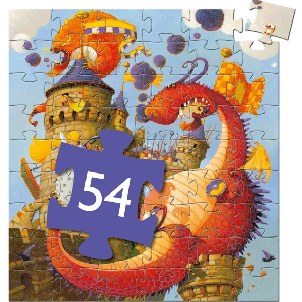 Puzzle Silhouette - Vaillant et les Dragons - 54 Pièces