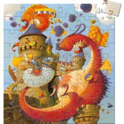 Puzzle Silhouette - Vaillant et les Dragons - 54 Pièces