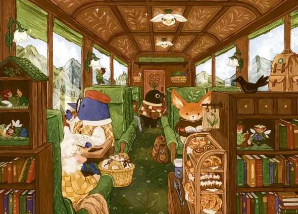 Puzzle - Snowdrop Mountain Express - 1000 pièces