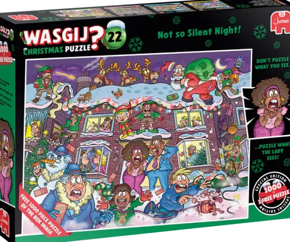 Puzzles Wasgij Christmas 22 - Une Nuit Pas si Douce ! - 2x1000 Pièces