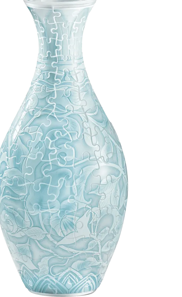Puzzle - Vase Puzzle Lotus