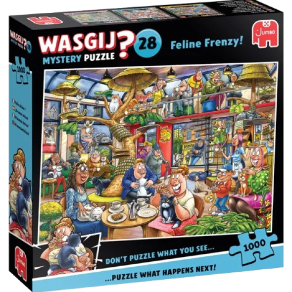 Puzzle Wasgij Mystery 28 - Folie féline ! - 1000 Pièces
