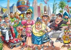 Puzzle Wasgij Original 48 - Ce qui se passe à Vegas ! - 1000 Pièces