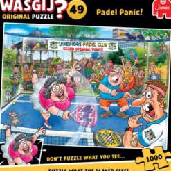 Puzzle Wasgij Original 49 - Panique au Padel - 1000 Pièces