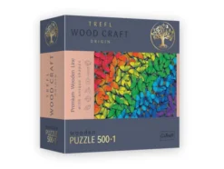 Puzzle Wood Craft - Rainbow Butterflies - 500 Pièces