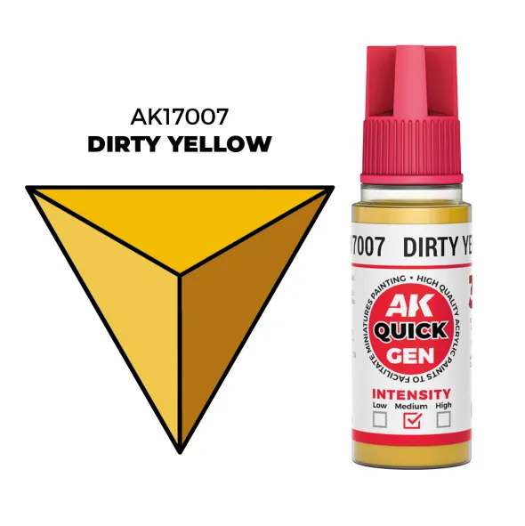 Quick Gen Color Ak Interactive - Dirty Yellow