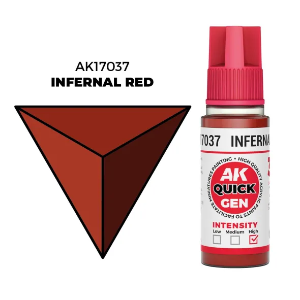 Quick Gen Color Ak Interactive - Infernal Red