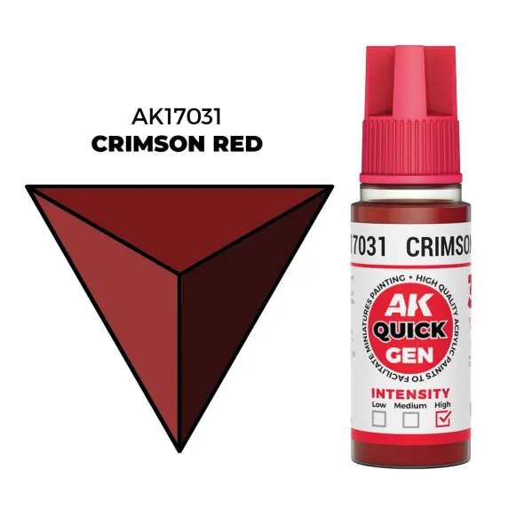 Quick Gen Color Ak Interactive - Crimson Red