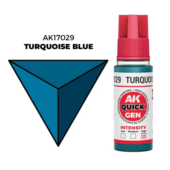 Quick Gen Color Ak Interactive - Turquoise Blue
