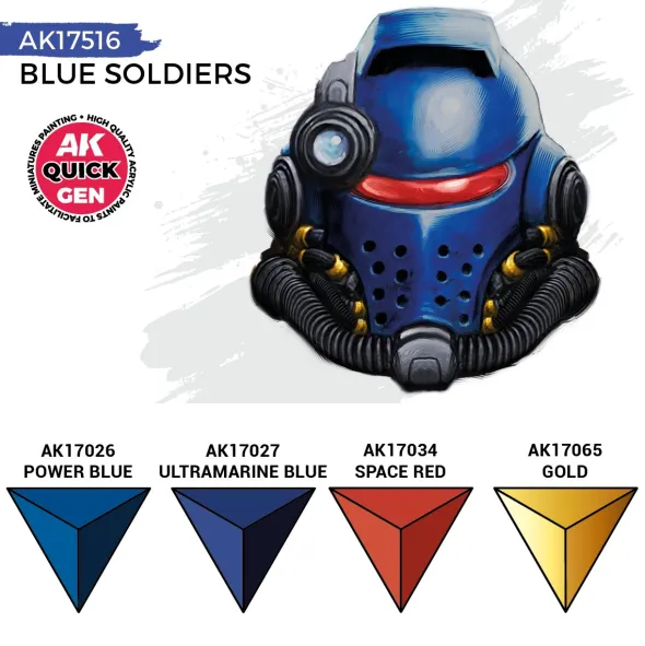 Quick Gen Set Ak Interactive - Blue Soldiers