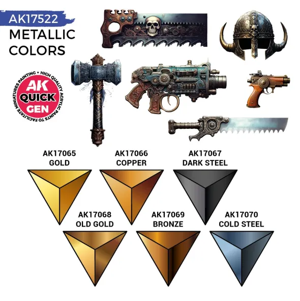 Quick Gen Set Ak Interactive - Metallics