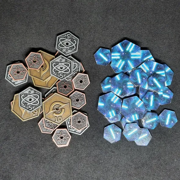 Race for the Galaxy - Ensemble de pièces en métal compatibles